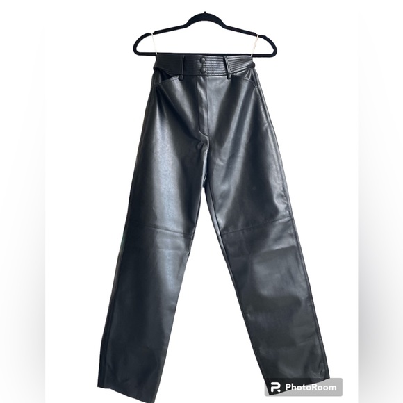 Wilfred by Aritzia Funk Vegan Leather Pants Size 4 - Picture 1 of 12